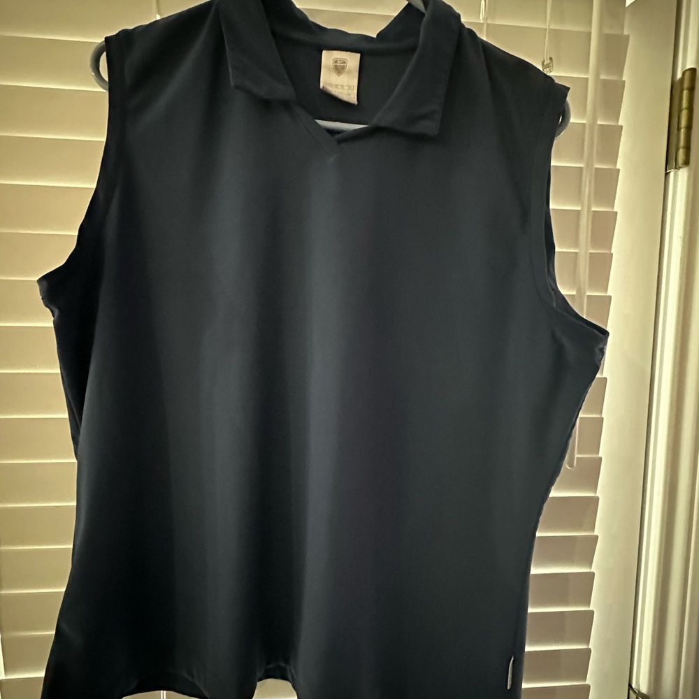 Women's Sleeveless Navy Top